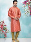 Rani Colour Designer Fancy Party And Function Wear Traditional Jaquard Silk Brocade Kurta Pajama Redymade Collection 1031-8351